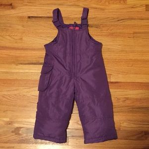 Purple 12m snow pants. Like New.